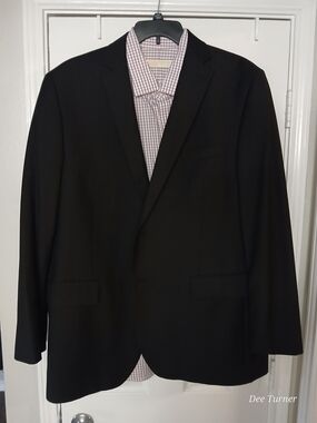 Men's Black Single-Breasted Blazer Carlo